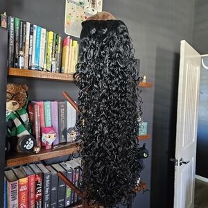 Luxurious Black Curly Hair Wig